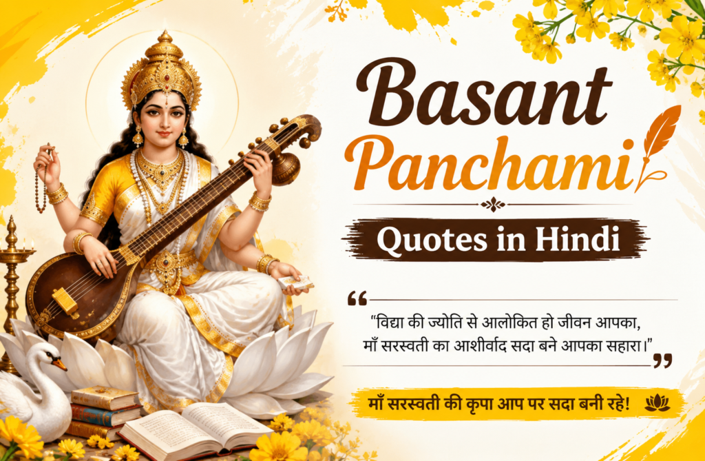 30+ Best Basant Panchami Quotes in Hindi | Inspirational Quotes from Goddess Saraswati – Marathi Daily Quotes Basant Panchami Quotes in Hindi