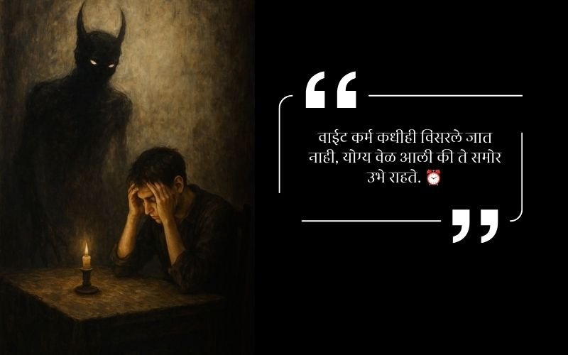 Bad Karma Quotes in Marathi