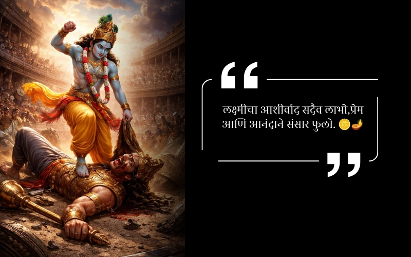 narak chaturdashi wishes in marathi