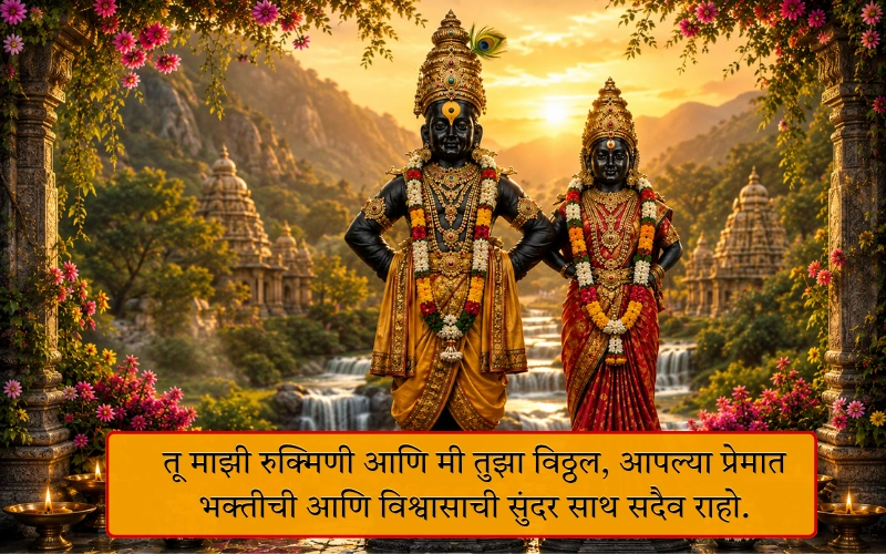 Vitthal Rukmini Caption In Marathi