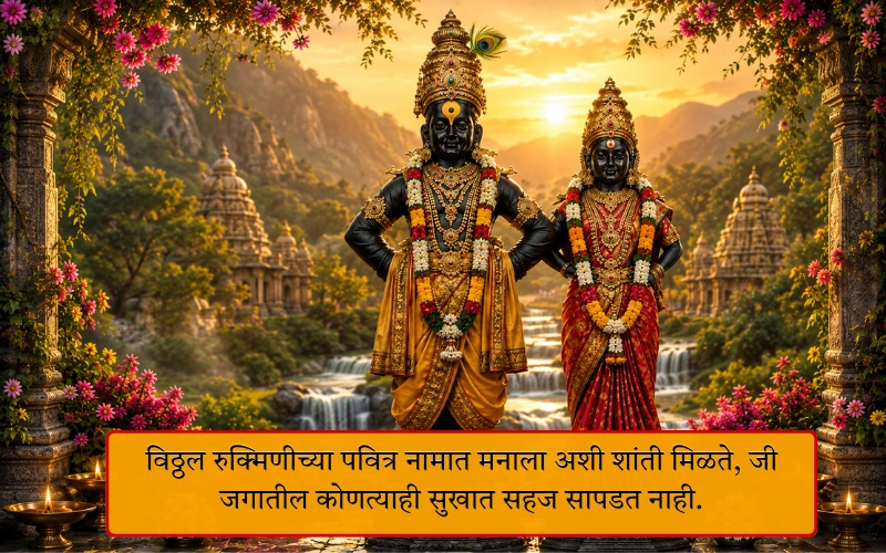 Vitthal Rukmini Caption In Marathi