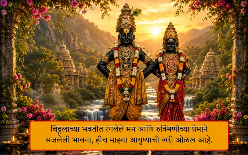 Vitthal Rukmini Caption In Marathi