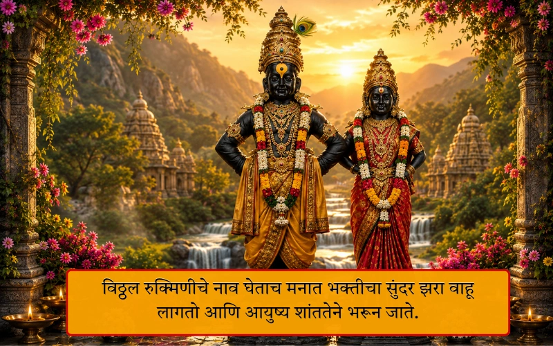 Vitthal Rukmini Caption In Marathi