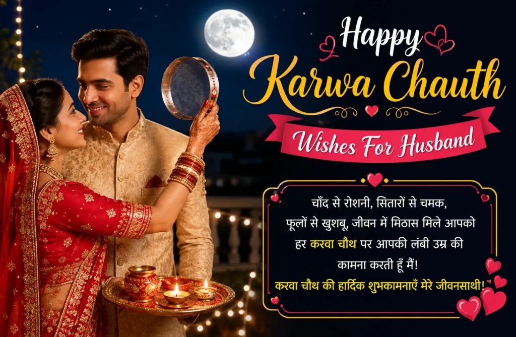 Karwa Chauth Wishes For Husband