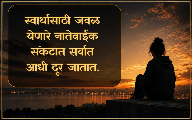 Fake Relatives Quotes In Marathi