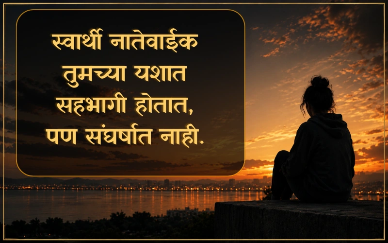 Fake Relatives Quotes In Marathi