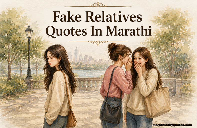 120+ Best Fake Relatives Quotes In Marathi : स्वार्थी नातेवाईकांवर मराठी कोट्स – Marathi Daily Quotes