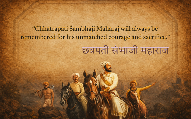 Sambhaji Maharaj Jayanti Quotes In Marathi