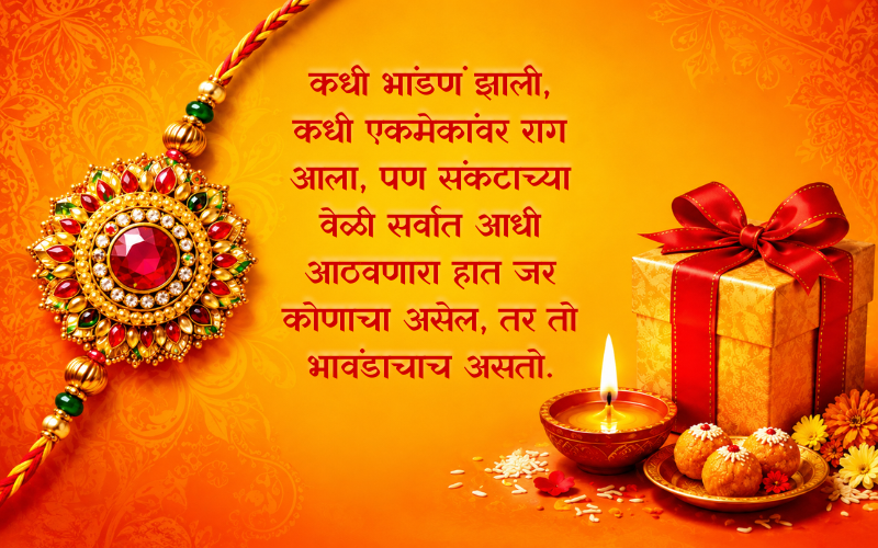 Heart Touching Raksha Bandhan Quotes In Marathi