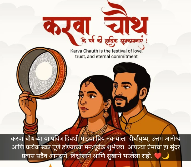 Karwa Chauth Wishes For Husband