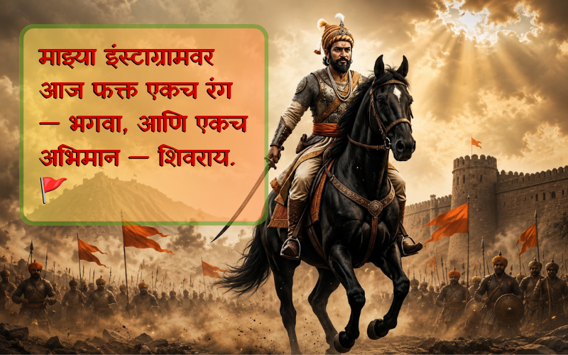 Shivjayanti Caption In Marathi For Instagram