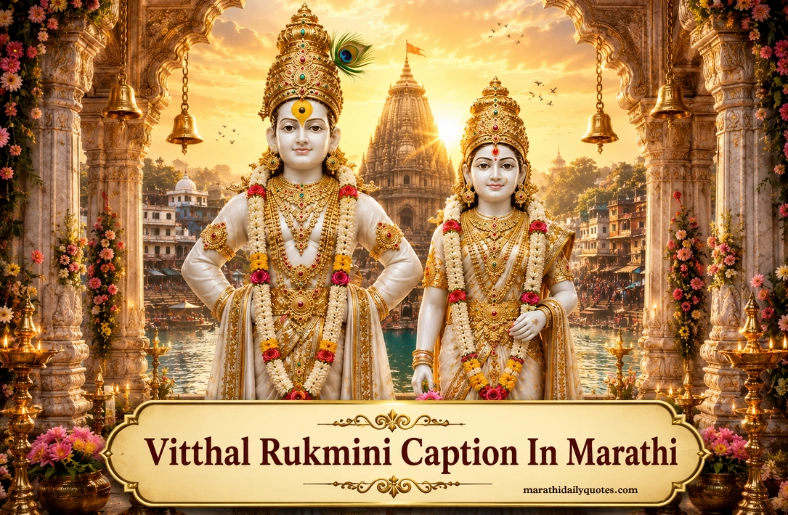 150+ Vitthal Rukmini Caption In Marathi | Marathi Daily Quotes Vitthal Rukmini Caption In Marathi