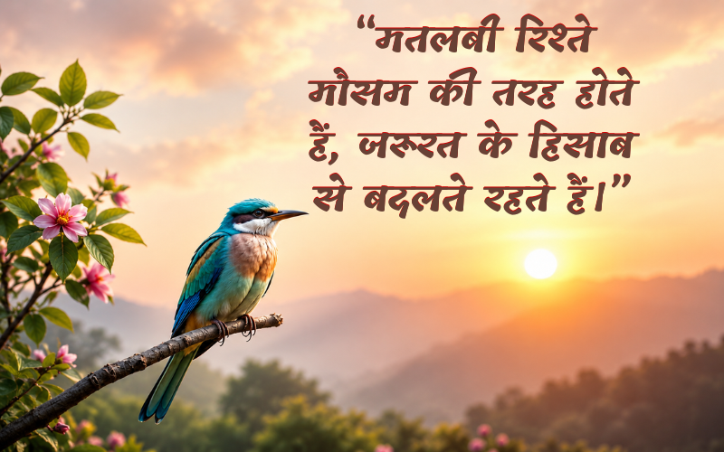 Matlabi Selfish Quotes In Hindi