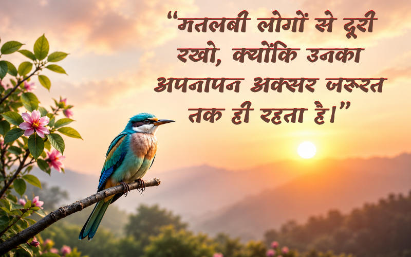 Matlabi Selfish Quotes In Hindi