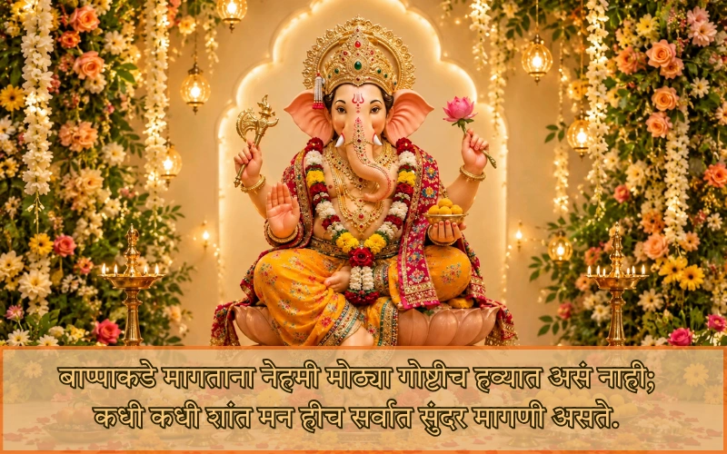 Ganpati Bappa Quotes In Marathi