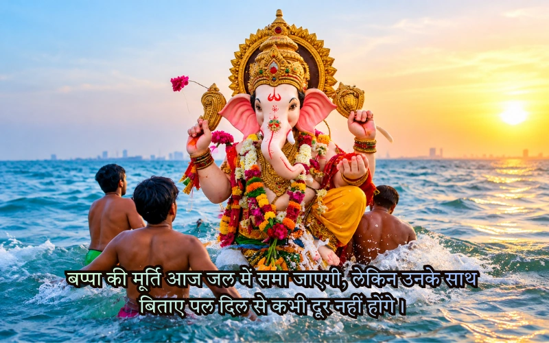 Ganpati Bappa Visarjan Quotes In Hindi