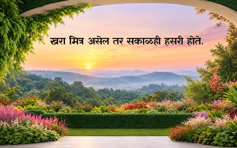 Friendship Good Morning Quotes Marathi