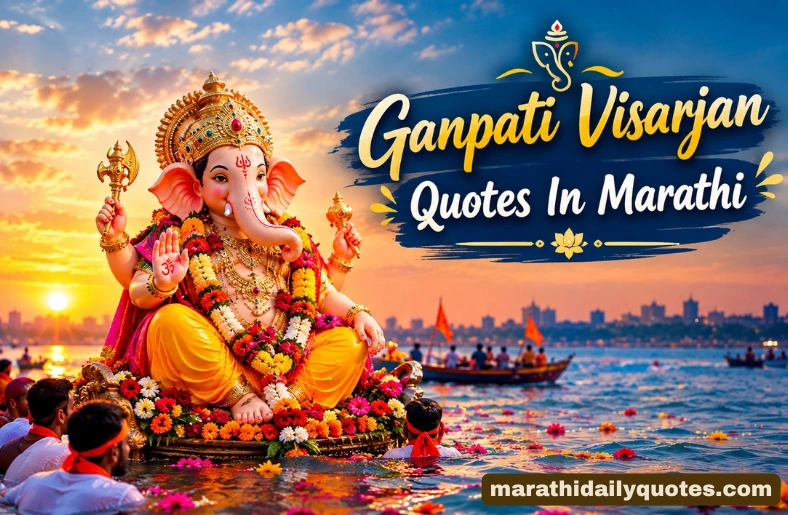 105+ Ganpati Visarjan Quotes In Marathi | मनाला भिडणारे Quotes Ganpati Visarjan Quotes In Marathi