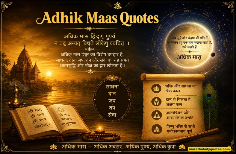 60+ Adhik Maas Quotes: अधिक मासातील सुंदर आणि भक्तिमय विचार Adhik Maas Quotes