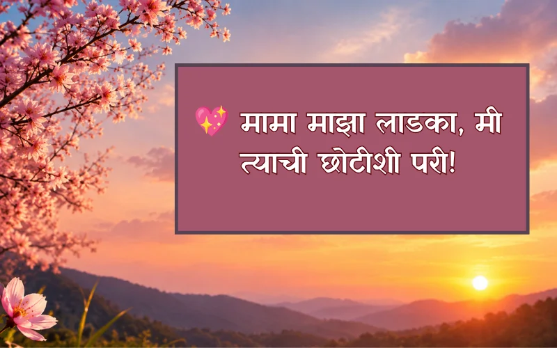 Mama Bhachi Quotes In Marathi For Instagram 