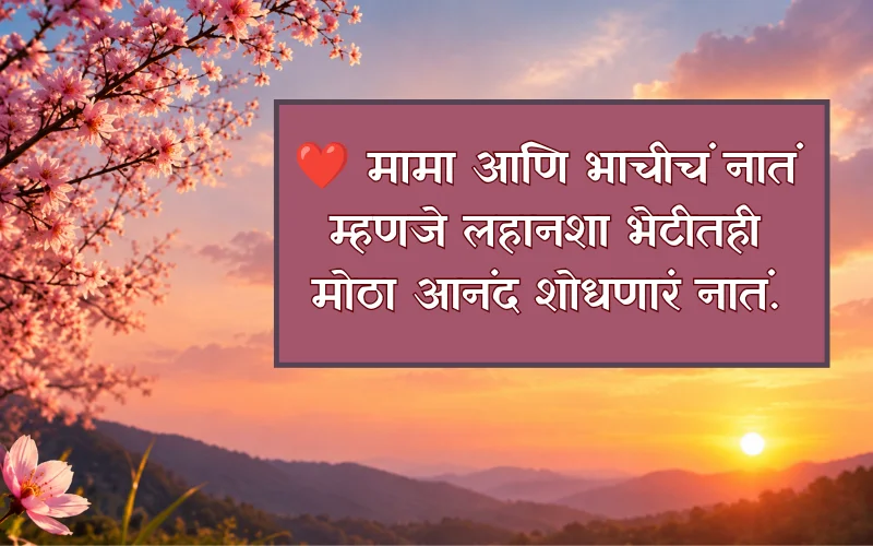 Mama Bhachi Quotes In Marathi 
