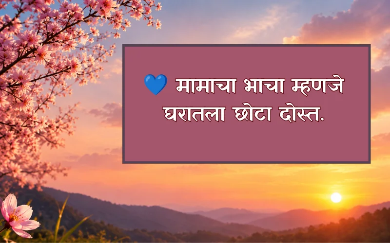 Mama Bhacha Quotes In Marathi 