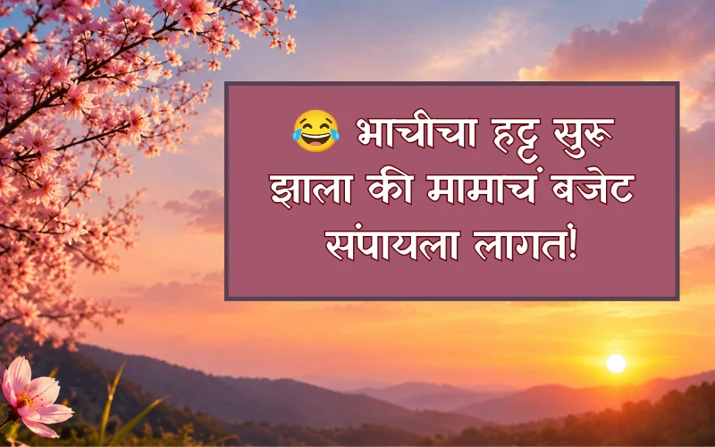 Mama Bhachi Quotes In Marathi Funny 