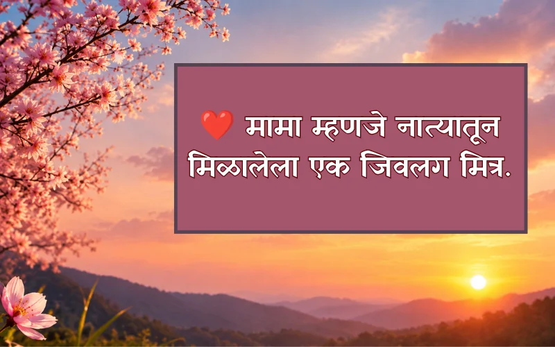 Mama Quotes In Marathi 