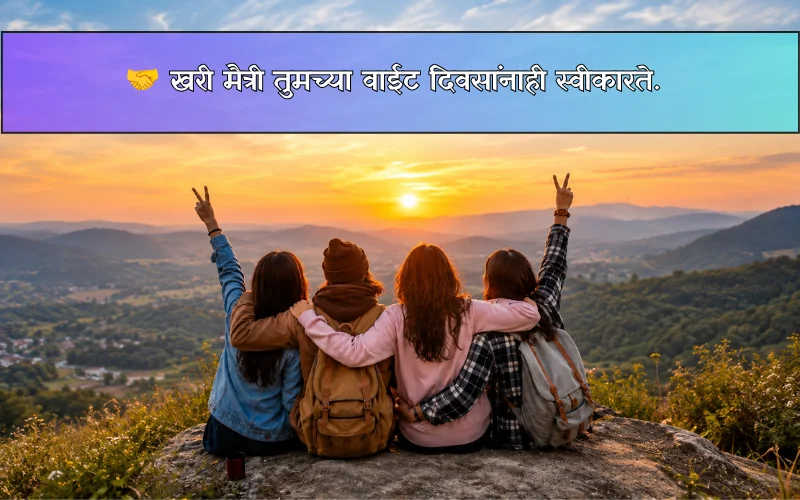 True Friendship Quotes In Marathi
