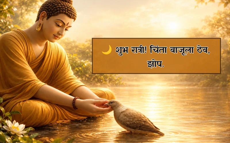 Good Night Buddha Quotes In Marathi