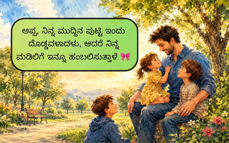 Father Daughter Miss U Appa Quotes In Kannada