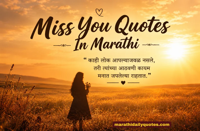 220+ Miss You Quotes In Marathi – मनाला स्पर्श करणारे कोट्स Miss You Quotes In Marathi